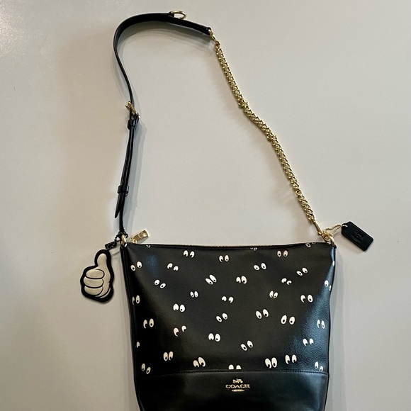 Coach X Disney 1941 DARK FAIRY TALE Collection Set Spooky Eyes DUFFLE SNOW fob - Picture 4 of 10